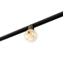 QAZQA Schlafzimmerlampen|Küchenlampen*E27 Fassung mit Schienenaufhängung für 1-Phasenschiene Schwarz - Iconic Jeana