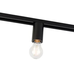 QAZQA Schlafzimmerlampen|Küchenlampen*E27 Fassung mit Schienenaufhängung für 1-Phasenschiene Schwarz - Iconic Jeana