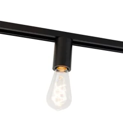 QAZQA Schlafzimmerlampen|Küchenlampen*E27 Fassung mit Schienenaufhängung für 1-Phasenschiene Schwarz - Iconic Jeana