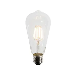 LUEDD Filament Lampen|Led Lampen*E27 LED-Glühbirne A60 Lux Sensor 4W 400lm 2200K