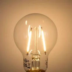LUEDD Filament Lampen|Led Lampen*E27 LED-Glühbirne A60 Lux-Sensor 2,5W 250lm 2200K