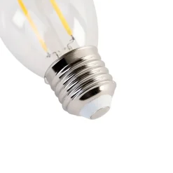 LUEDD Filament Lampen|Led Lampen*E27 LED-Glühbirne P45 klar 2W 200 lm 2700K