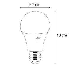 LUEDD Led Lampen*E27 LED-Lampe A70 Milchglas 14W 1400 lm 3000K