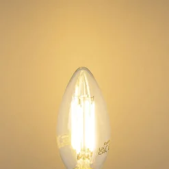 LUEDD Led Lampen*E14 LED-Lampe B35 klar 2,2W 470 lm 2700K