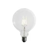 LUEDD Filament Lampen|Led Lampen*E27 3-Stufen dimmbare LED Spiral Filament G125 4W 450lm 3000K