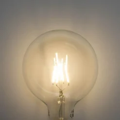 LUEDD Filament Lampen|Led Lampen*E27 3-Stufen dimmbare LED Spiral Filament G125 4W 450lm 3000K