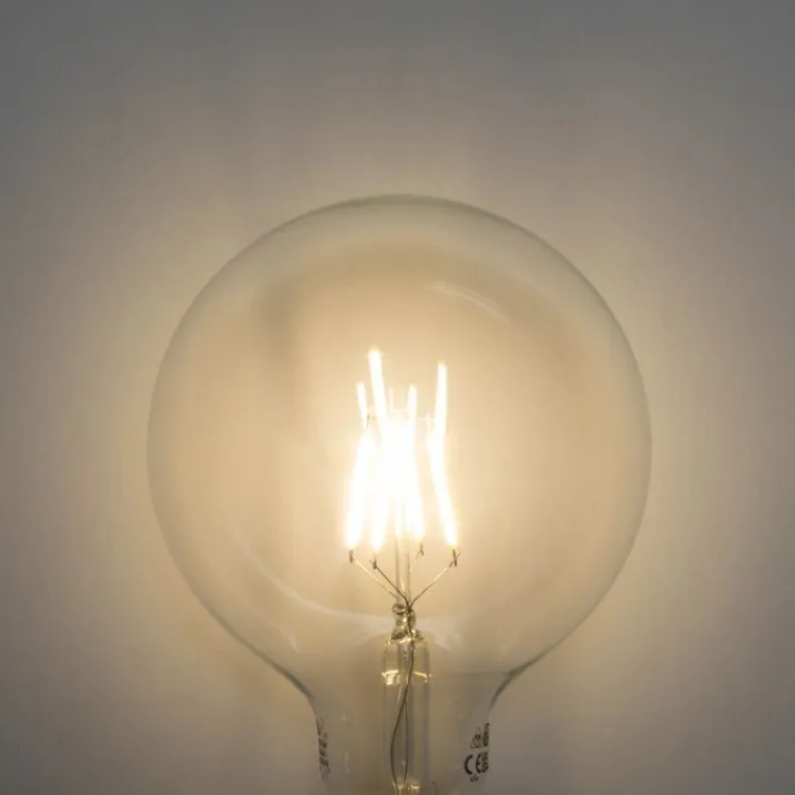 LUEDD Filament Lampen|Led Lampen*E27 3-Stufen dimmbare LED Spiral Filament G125 4W 450lm 3000K