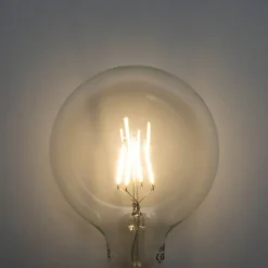 LUEDD Filament Lampen|Led Lampen*E27 3-Stufen dimmbare LED Spiral Filament G125 4W 450lm 3000K