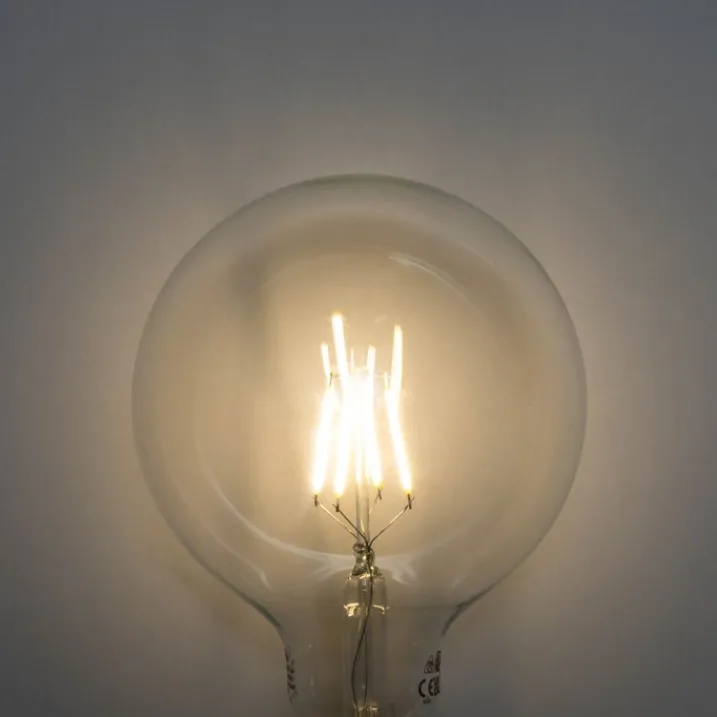 LUEDD Filament Lampen|Led Lampen*E27 3-Stufen dimmbare LED Spiral Filament G125 4W 450lm 3000K