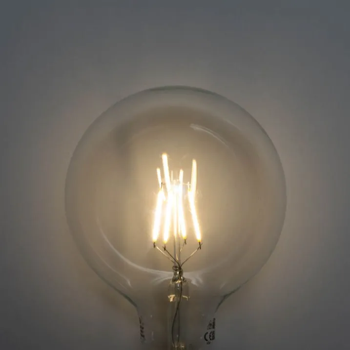 LUEDD Filament Lampen|Led Lampen*E27 3-Stufen dimmbare LED Spiral Filament G125 4W 450lm 3000K