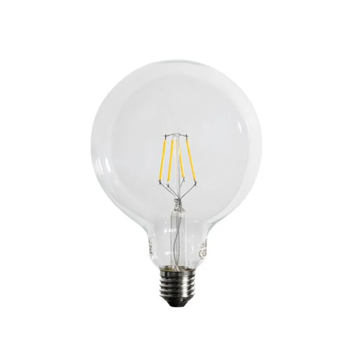 LUEDD Filament Lampen|Led Lampen*E27 3-Stufen dimmbare LED Spiral Filament G125 4W 450lm 3000K