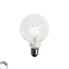 LUEDD Filament Lampen|Led Lampen*E27 3-Stufen dimmbare LED-Glühbirne G95 4W 450lm 3000K