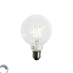 LUEDD Filament Lampen|Led Lampen*E27 3-Stufen dimmbare LED-Glühbirne G95 4W 450lm 3000K