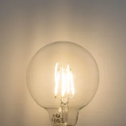 LUEDD Filament Lampen|Led Lampen*E27 3-Stufen dimmbare LED-Glühbirne G95 4W 450lm 3000K