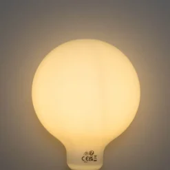 LUEDD Led Lampen*E27 3-Stufen dimmbare LED-Glühbirne Opal G125 4W 450lm 2700K