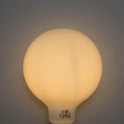 LUEDD Led Lampen*E27 3-Stufen dimmbare LED-Glühbirne Opal G125 4W 450lm 2700K