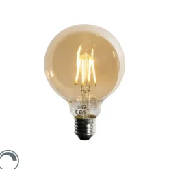 LUEDD Filament Lampen|Led Lampen*E27 3-Stufen dimmbare LED-Glühbirne Gold G95 4W 450lm 2700K