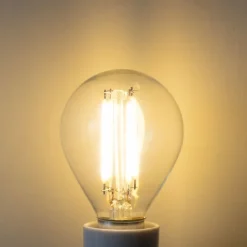 LUEDD Filament Lampen|Led Lampen*E14 3-Stufen-Dimmbare LED-Glühbirne P45 Klar 5W 470 lm 3000K