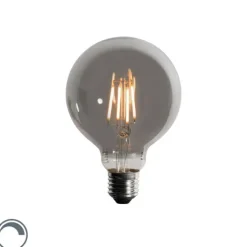 LUEDD Filament Lampen|Led Lampen*E27 3-Stufen-Dimmbare LED-Glühbirne Rauch G95 4W 200 lm 1900K