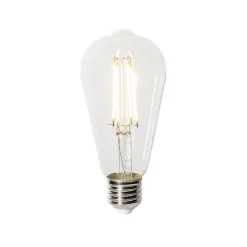 LUEDD Filament Lampen|Led Lampen*E27 3-Stufen-Dimmbare LED-Glühbirne ST64 Klar 6W 700 lm 2700K