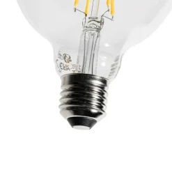 LUEDD Filament Lampen|Led Lampen*E27 3-Stufen-dimmbare LED-Glühbirne G95 4W 450lm 2700K