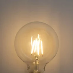 LUEDD Filament Lampen|Led Lampen*E27 3-Stufen-dimmbare LED-Glühbirne G95 4W 450lm 2700K