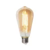 LUEDD Filament Lampen|Led Lampen*E27 3-Stufen-Dimmbare LED-Glühbirne ST64 Gold 6W 700 lm 2700K