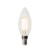 LUEDD Led Lampen|Filament Lampen*E14 3-Stufen-Dimmbare LED-Glühbirne B35 Klar 4W 450 lm 2700K