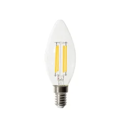 LUEDD Led Lampen|Filament Lampen*E14 3-Stufen-Dimmbare LED-Glühbirne B35 Klar 4W 450 lm 2700K