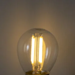 LUEDD Filament Lampen|Led Lampen*E27 3-Stufen-Dimmbare LED-Glühbirne P45 Klarglas 5W 470 lm 2700K