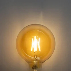 LUEDD Filament Lampen|Led Lampen*E27 3-Stufen-dimmbare LED-Lampe Gold G125 4W 450lm 2700K