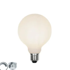 LUEDD Led Lampen*E27 3-stufig dimmbare LED-Lampe G95 Milchglas 5W 550 lm 2700K