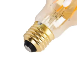 LUEDD Filament Lampen|Led Lampen*E27 3-stufig dimmbare LED-Lampe A60 Goldline 5W 530 lm 2200K