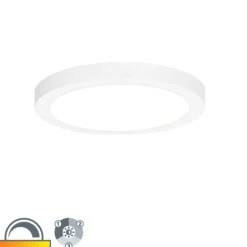 QAZQA Badezimmerlampen|Led-Außenleuchten*Einbau- oder Aufbaustrahler weiß 22 cm inkl. LED 3 Stufen dimmbar bis warm - Trans