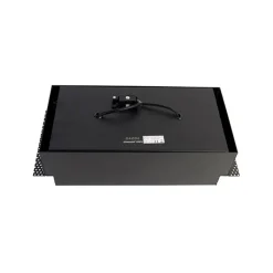 QAZQA Einbaustrahler|Wohnzimmerlampen*Einbau Spot schwarz 2-Licht GU10 AR111 Trimless - Oneon Honey