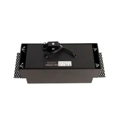 QAZQA Schlafzimmerlampen|Küchenlampen*Einbau Spot schwarz 2-Licht drehbar und kippbar Trimless - Oneon Honey