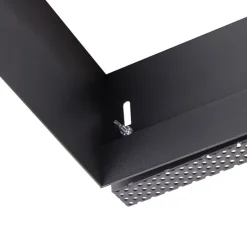 QAZQA Einbaustrahler|Wohnzimmerlampen*Einbaupunkt schwarz 2-Licht GU10 AR111 Trimless - Oneon