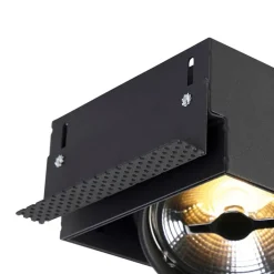 QAZQA Schlafzimmerlampen|Küchenlampen*Einbaupunkt weiß AR111 trimmlos 3-Licht - Oneon 111-3