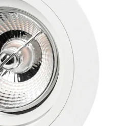 QAZQA Einbaustrahler|Wohnzimmerlampen*Einbaupunkt weiß einstellbar rund - Spannfutter 70