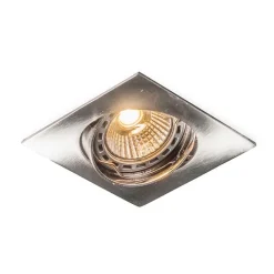 QAZQA Einbaustrahler|Wohnzimmerlampen*Einbauspot quadratisch schwenkbar - Edu
