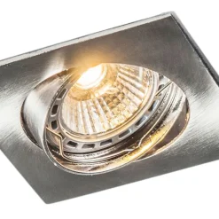 QAZQA Einbaustrahler|Wohnzimmerlampen*Einbauspot quadratisch schwenkbar - Edu