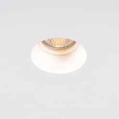 QAZQA Schlafzimmerlampen|Küchenlampen*Einbauspot weiß 13 cm rund - Gypsy Stucco