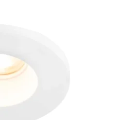 QAZQA Schlafzimmerlampen|Küchenlampen*Einbauspot weiß 13 cm rund - Gypsy Stucco