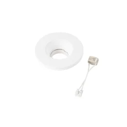 QAZQA Schlafzimmerlampen|Küchenlampen*Einbauspot weiß 13 cm rund - Gypsy Stucco