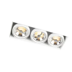 QAZQA Einbaustrahler|Wohnzimmerlampen*Einbauspot weiß AR111 - Oneon 111-3 Trimless