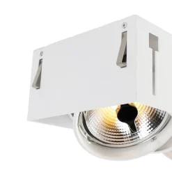 QAZQA Einbaustrahler|Wohnzimmerlampen*Einbauspot weiß AR111 - Oneon 111-3 Trimless