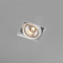 QAZQA Einbaustrahler|Wohnzimmerlampen*Einbauspot weiß GU10 AR111 trimless verstellbar - Oneon
