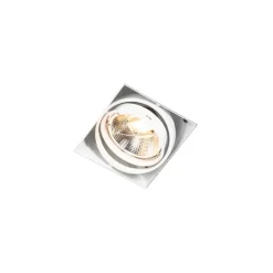 QAZQA Einbaustrahler|Wohnzimmerlampen*Einbauspot weiß GU10 AR111 trimless verstellbar - Oneon