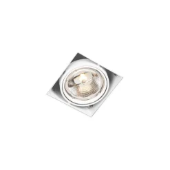 QAZQA Einbaustrahler|Wohnzimmerlampen*Einbauspot weiß GU10 AR111 trimless verstellbar - Oneon