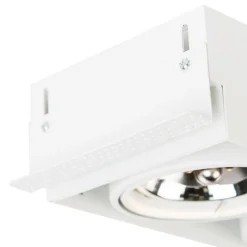 QAZQA Einbaustrahler|Wohnzimmerlampen*Einbaustrahler dreh- und kippbar AR111 rahmenlos - Oneon 111-2